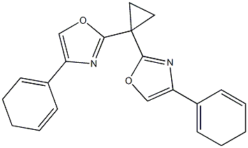 (4S,4'S)-2,2'-环丙亚基双[4,5-二氢-4-苯基噁唑]结构式