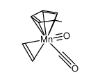 (η5-C5H4(CH3))Mn(CO)2(η2-C2H4) Structure
