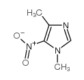Imidazole, 1,4-dimethyl-5-nitro- structure