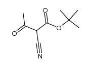 2-cyano-acetoacetic acid tert-butyl ester Structure