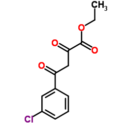 4-(3-氯苯基)-2,4-二氧代丁酸乙酯结构式