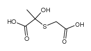 2-carboxymethylsulfanyl-2-hydroxy-propionic acid结构式