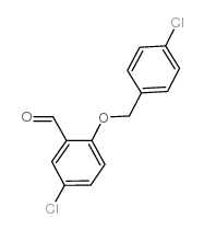 5-氯-2-[(4-氯苄基)氧基]苯甲醛结构式