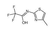 2,2,2-trifluoro-N-(4-methyl-1,3-thiazol-2-yl)acetamide Structure