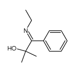 1,1-Dimethyl-2-phenyl-2-ethylimino-ethan-1-ol结构式