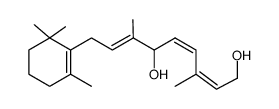 2,4Z,7E,-3,7-dimethyl-9-(2,6,6-trimethyl-1-cyclohexen-1-yl)-2,4,7-nonatriene-1,6-diol结构式