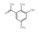 2,3-二羟基-5-甲基苯甲酸结构式