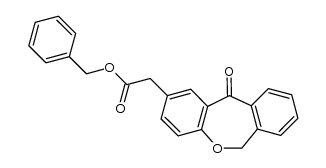 (11-oxo-6,11-dihydro-dibenzo[b,e]oxepin-2-yl)-acetic acid benzyl ester结构式