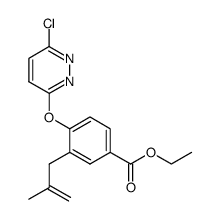 4-(6-chloro-pyridazin-3-yloxy)-3-(2-methyl-allyl)-benzoic acid ethyl ester结构式
