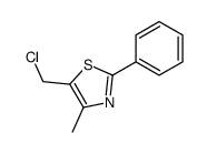 5-(chloromethyl)-4-methyl-2-phenyl-1,3-thiazole结构式