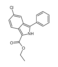 ethyl 5-chloro-3-phenyl-2H-isoindole-1-carboxylate Structure