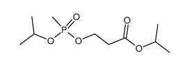 2-(Isopropoxycarbonyl)ethylisopropylmethylphosphonat Structure