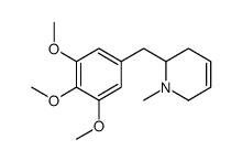 1-methyl-2-[(3,4,5-trimethoxyphenyl)methyl]-3,6-dihydro-2H-pyridine Structure