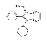 (2-phenyl-3-piperidin-1-ylinden-1-ylidene)hydrazine结构式