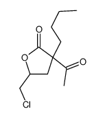 3-acetyl-3-butyl-5-(chloromethyl)oxolan-2-one结构式