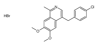4-[(4-chlorophenyl)methyl]-6,7-dimethoxy-1-methylisoquinolin-2-ium,bromide结构式