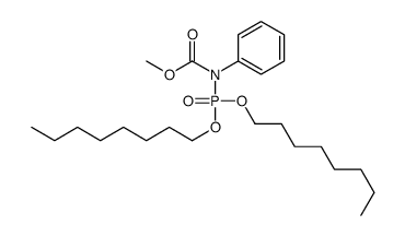 methyl N-dioctoxyphosphoryl-N-phenylcarbamate结构式