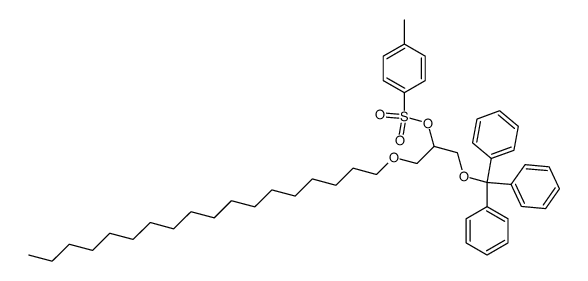 1-(octadecyloxy)-3-(trityloxy)propan-2-yl 4-methylbenzenesulfonate结构式