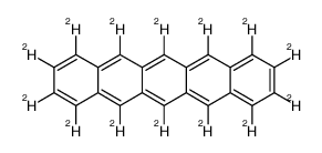 Pentacene-d14结构式