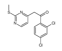 1-(2,4-dichlorophenyl)-2-(2-methylsulfanylpyrimidin-4-yl)ethanone Structure