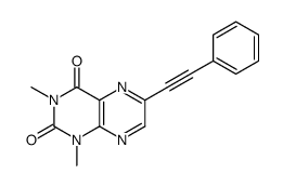 1,3-dimethyl-6-(2-phenylethynyl)pteridine-2,4-dione Structure