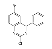 6-溴-2-氯-4-苯基喹唑啉结构式
