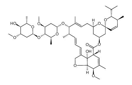 25-De(1-methylpropyl)-25-(1-methylethyl)avermectin A1a Structure