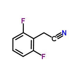 2,6-二氟苯乙腈结构式