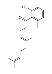 1-(2-hydroxy-6-methylphenyl)-5,9-dimethyldeca-4,8-dien-1-one Structure