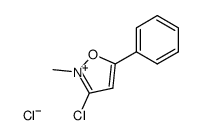 3-chloro-2-methyl-5-phenylisoxazolium chloride Structure