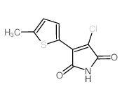 1H-Pyrrole-2,5-dione,3-chloro-4-(5-methyl-2-thienyl)-结构式