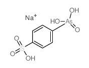 Benzenesulfonic acid,4-arsonoyl-, sodium salt (1:1)结构式