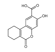 3-hydroxy-6-oxo-7,8,9,10-tetrahydro-6H-benzo[c]chromene-2-carboxylic acid结构式