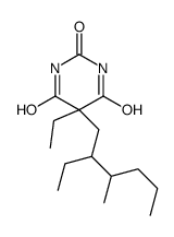 5-Ethyl-5-(2-ethyl-3-methylhexyl)-2-sodiooxy-4,6(1H,5H)-pyrimidinedione结构式