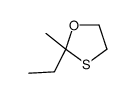 2-Methyl-2-ethyl-1,3-oxathiolane结构式