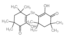 2-hydroxy-3-[(2-hydroxy-4,4,6,6-tetramethyl-3-oxo-1-cyclohexenyl)selanyl]-4,4,6,6-tetramethyl-cyclohex-2-en-1-one Structure