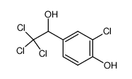 2,2,2-trichloro-1-(3-chloro-4-hydroxy-phenyl)-ethanol结构式