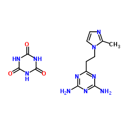 1,3,5-Triazinane-2,4,6-trione-6-[2-(2-methyl-1H-imidazol-1-yl)ethyl]-1,3,5-triazine-2,4-diamine (1:1) Structure