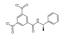 (R)-(-)-N-(3,5-二硝基苯甲酰)-α-苯乙胺结构式