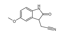 (5-methoxy-2-oxo-2,3-dihydro-1H-indol-3-yl)acetonitrile Structure