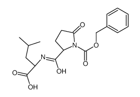 (2S)-4-methyl-2-[[(2S)-5-oxo-1-phenylmethoxycarbonylpyrrolidine-2-carbonyl]amino]pentanoic acid Structure