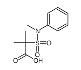 2-methyl-2-[methyl(phenyl)sulfamoyl]propanoic acid结构式