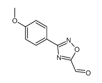 3-(4-甲氧基苯基)-1,2,4-噁二唑-5-甲醛结构式