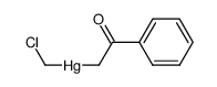 (chloromethyl)(2-oxo-2-phenylethyl)mercury Structure