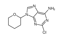 2-Chloro-9-(tetrahydropyran-2-yl)adenine Structure