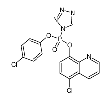 4-chlorophenyl 5-chloro-8-quinolyl phosphorotetrazolide Structure