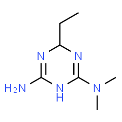 1,3,5-Triazine-2,4-diamine,6-ethyl-1,6-dihydro-N,N-dimethyl-(9CI) Structure