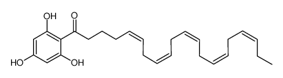 2-(1'-oxo-dodeca-5',8',11',14',17'(all Z)-pentaenyl)-1,3,5-trihydroxybenzene结构式