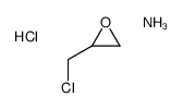 azane,2-(chloromethyl)oxirane,hydrochloride Structure