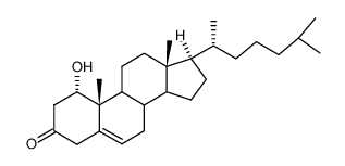 1α-Hydroxy-5-cholesten-3-on结构式
